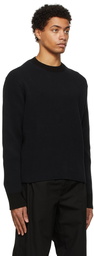 Jil Sander Black Cotton Sweater