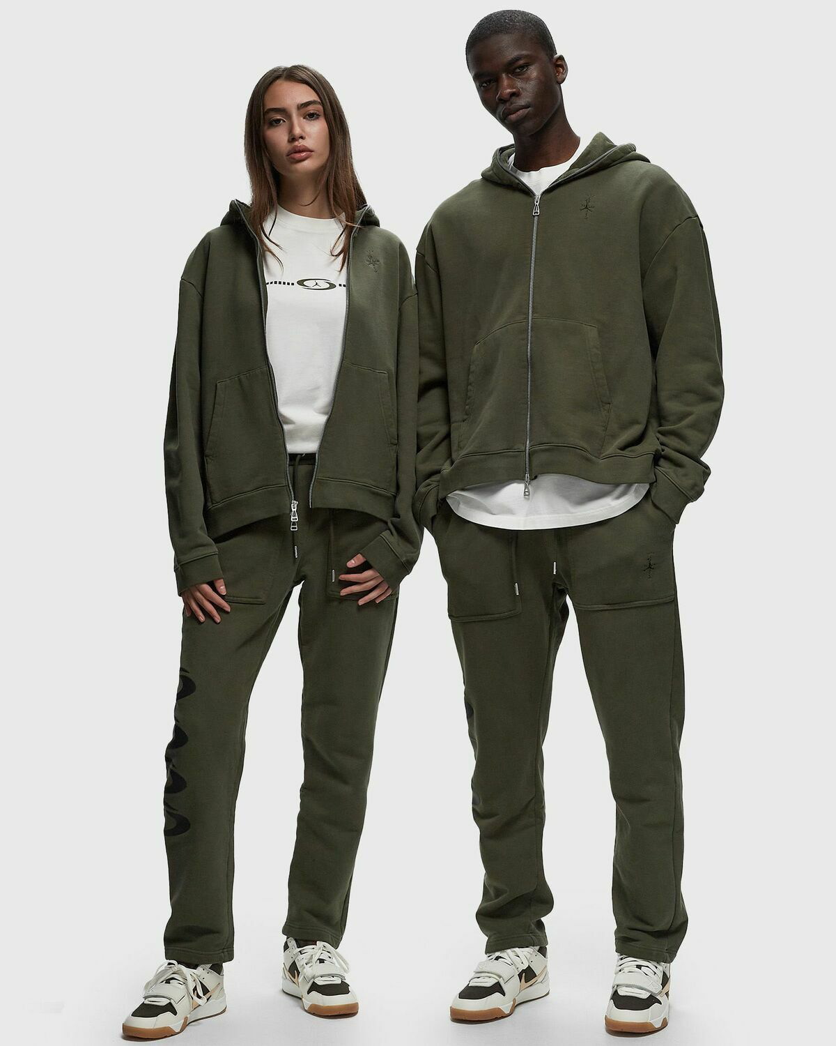 Jordan Jordan X Travis Scott Full Zip Hoodie Green Hoodies Zippers JordanLuca