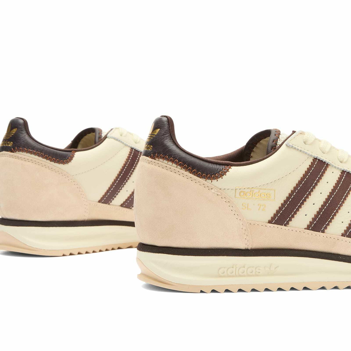 Adidas Men's SL 72 Rs Sneaker in Cream White/Dusky Bronze/Aurora Coffee