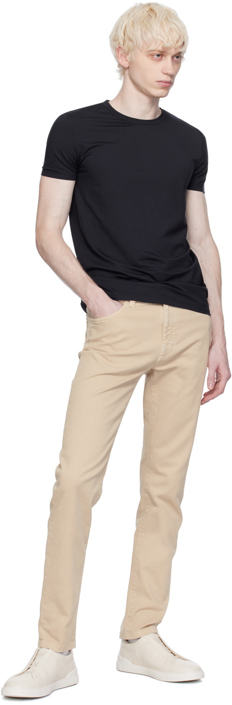 ZEGNA Navy Round Neck T-Shirt Zegna