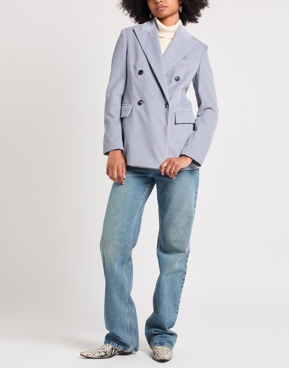 Eleventy Womens Blazer Slate in Blue