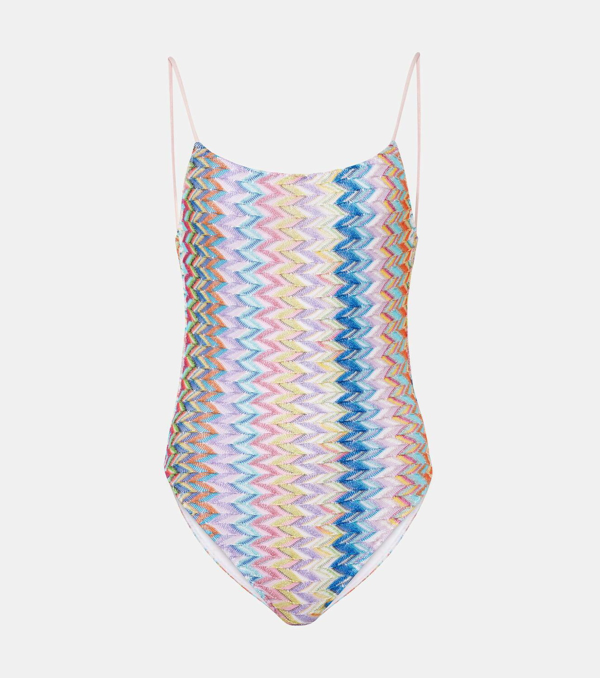 水着・ビーチグッズその他 MISSONI Zig zag lame one-piece swimsuit V-neck viscose blend zigzag lamé one-piece swimsuit