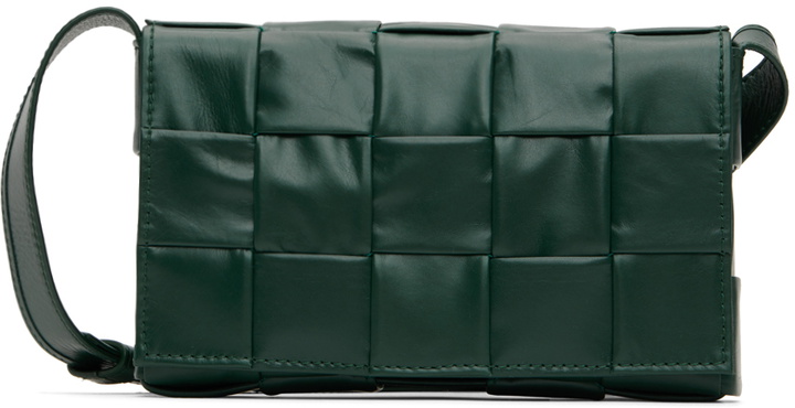 Photo: Bottega Veneta Green Small Cassette Bag