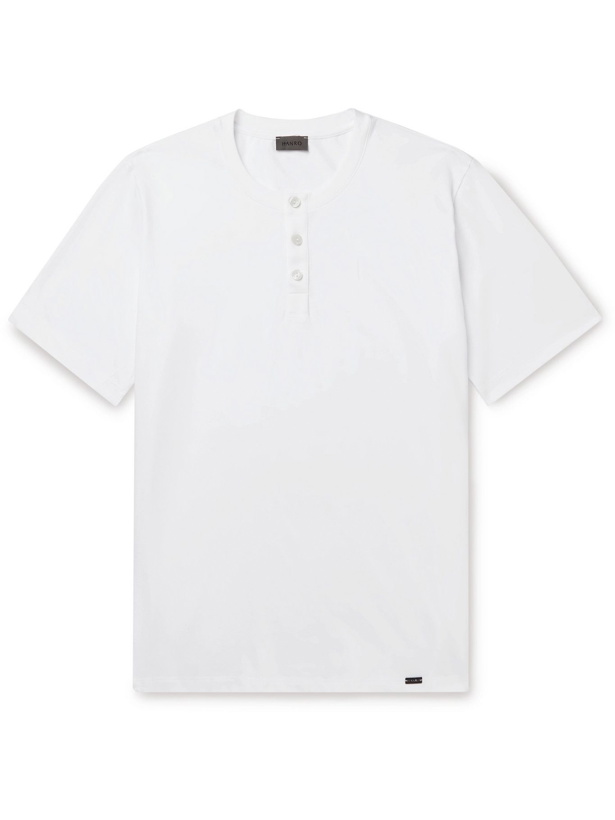 Photo: HANRO - Living Cotton-Jersey Henley T-Shirt - White