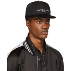 Givenchy Black Logo Flat Peak Cap