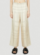 TOTEME - Monogram Pyjama Pants in Cream