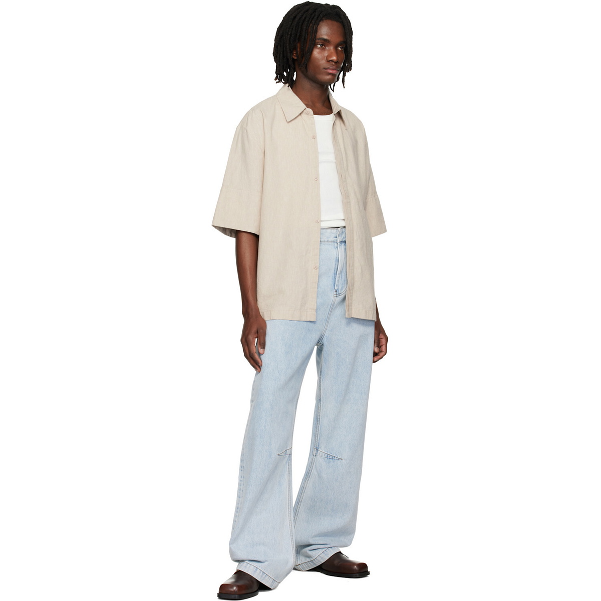 Entire Studios Beige Ojai Shirt
