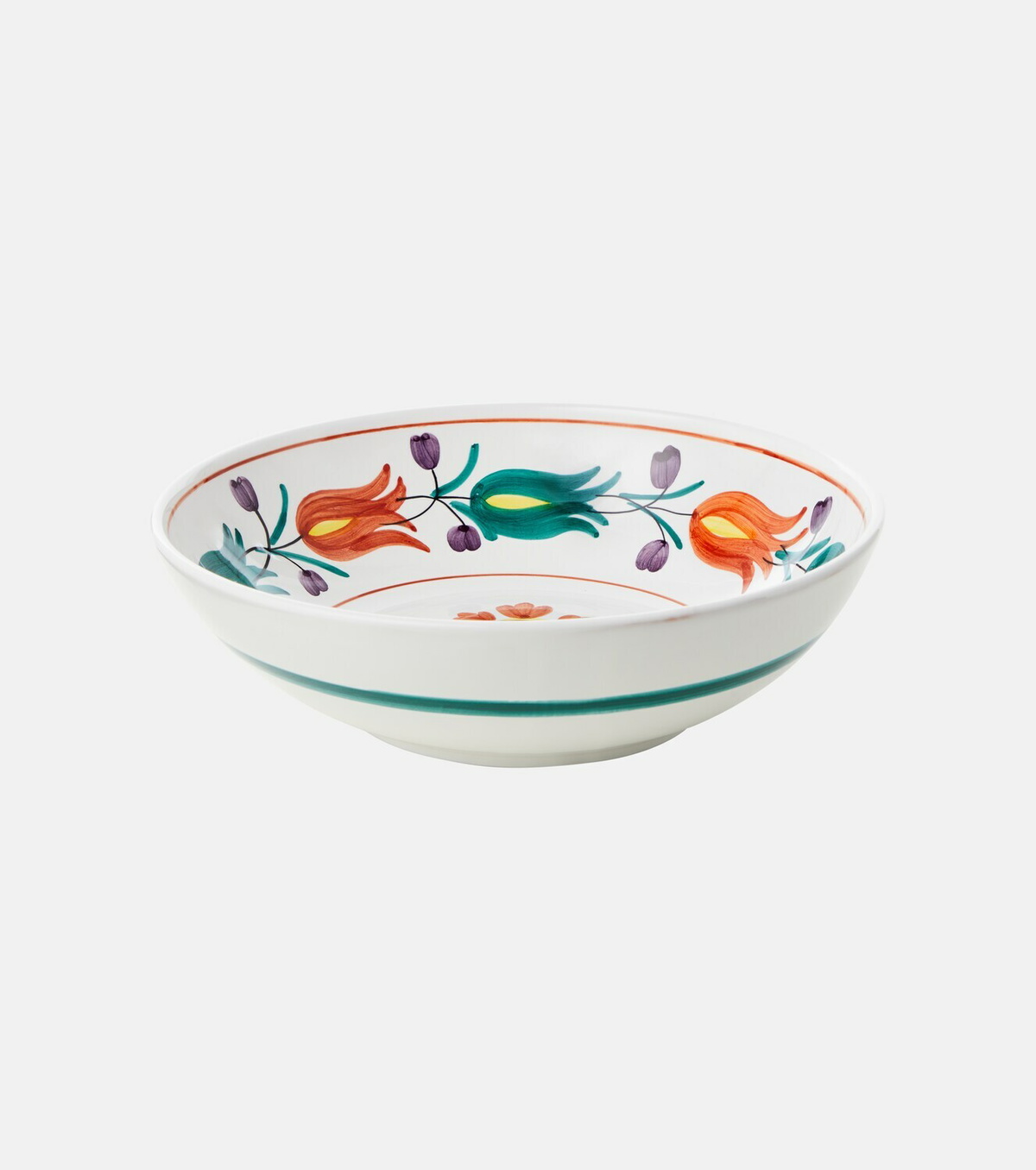 Cabana Lia floral ceramic serving bowl