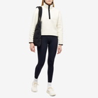 Casall Women's Pile Half Zip Fleece Top in Off White