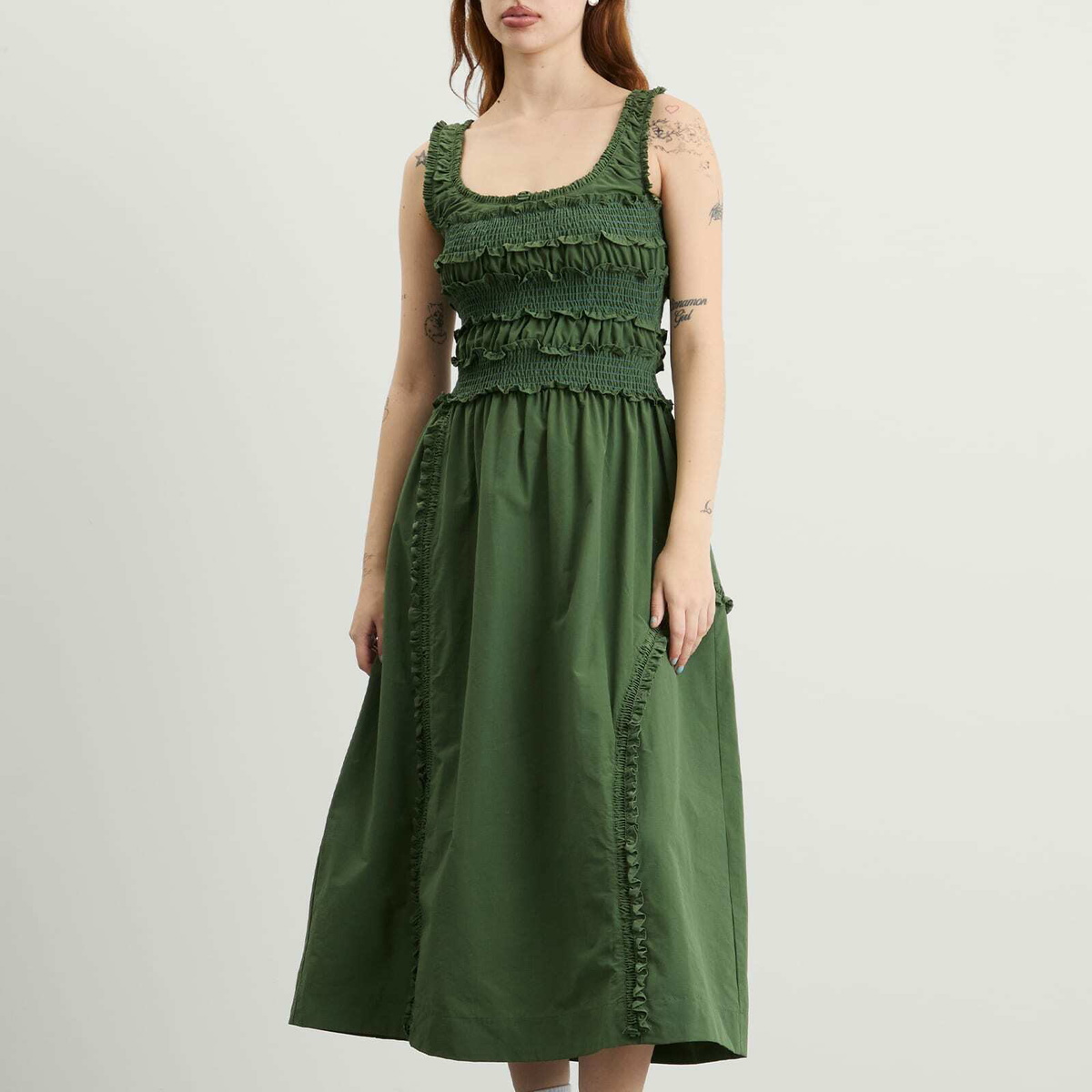 Damson Madder Women's Cynthia Midi Dress Presented by END. in Olive