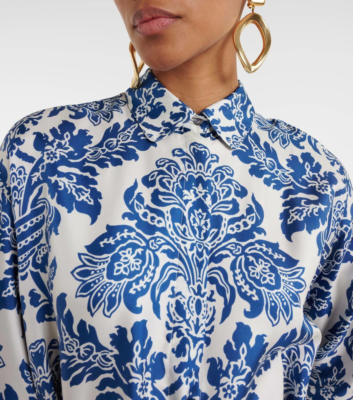 'S Max Mara Camelia printed silk midi dress