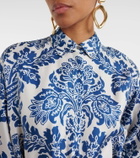 'S Max Mara Camelia printed silk midi dress
