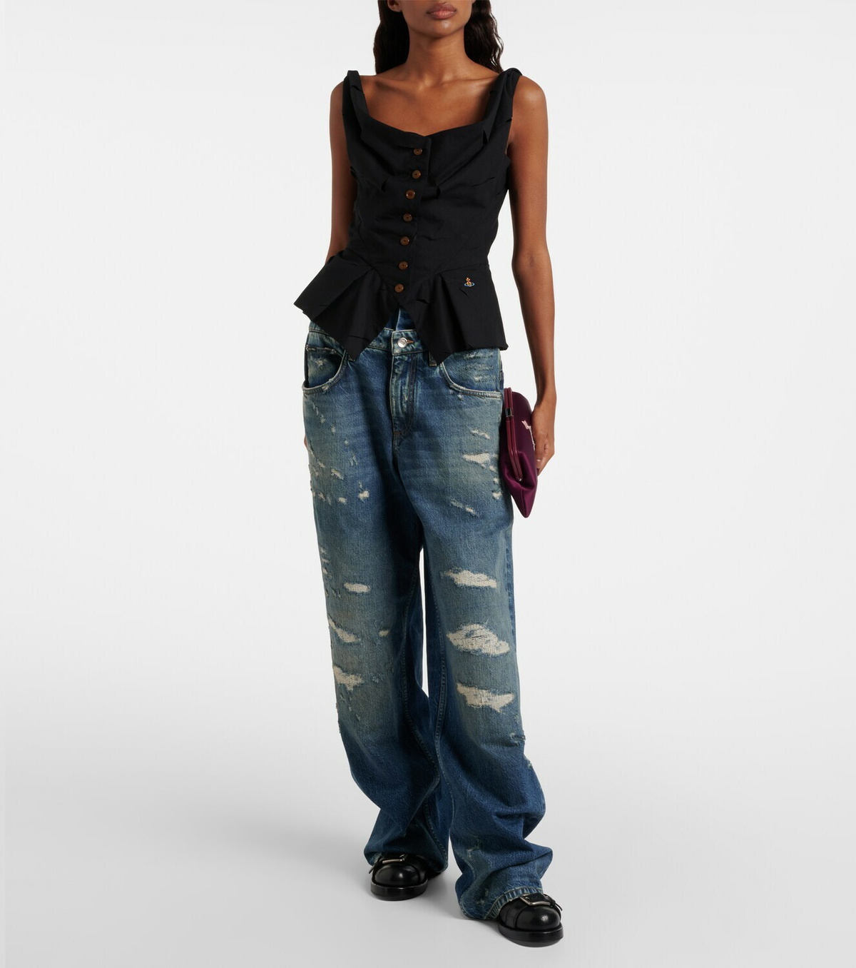 Vivienne Westwood Monday Orb peplum vest