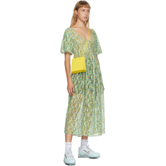 collina strada green dress Sophia Midi Dress in Blue and White Floral main image 1