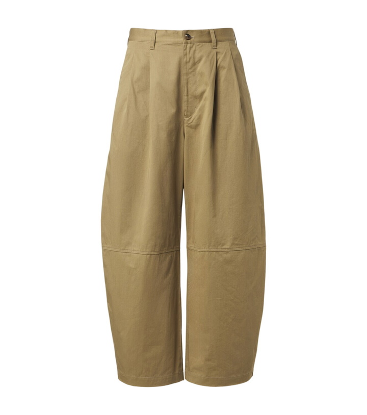 Photo: Comme des Garçons Homme Cotton and linen barrel-leg chinos