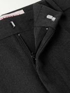 Valentino Garavani - Straight-Leg Grain de Poudre Virgin Wool Trousers - Gray