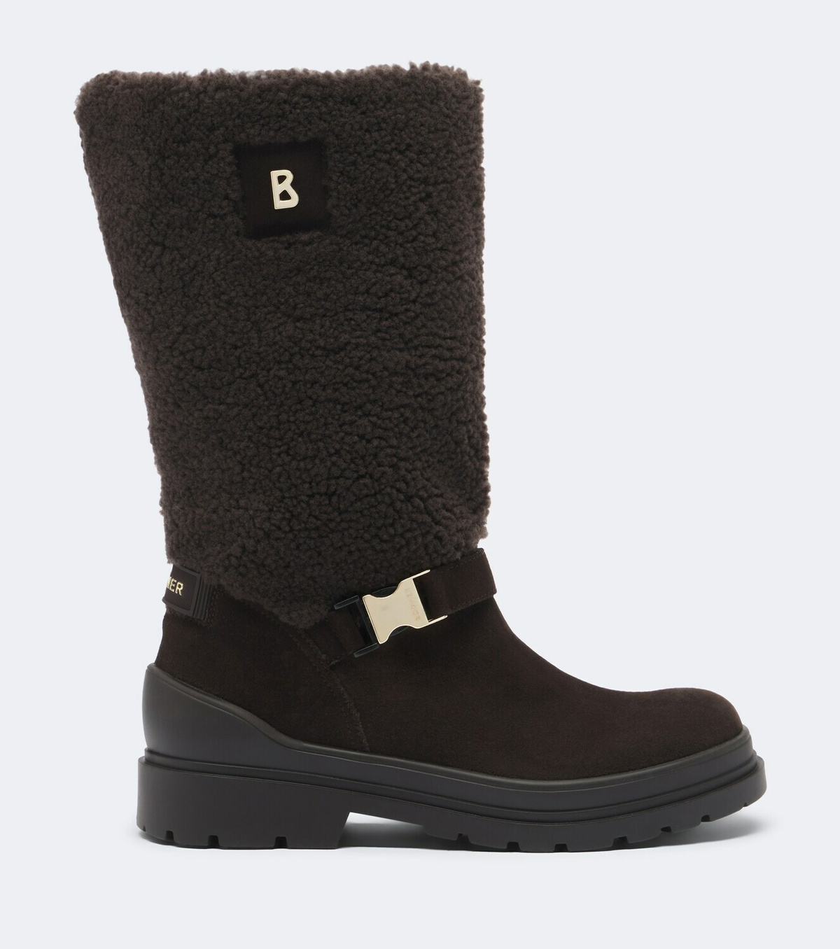 Bogner St. Moritz suede and shearling boots