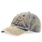 Daily Paper Women's Dias Arch Stach Denim Cap in Brown Wash 