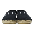 Valentino Black Valentino Garavani VLTN Espadrilles