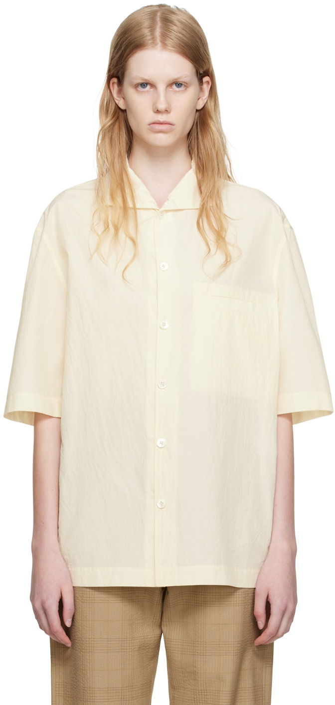 LEMAIRE Beige Camp Collar Shirt Lemaire