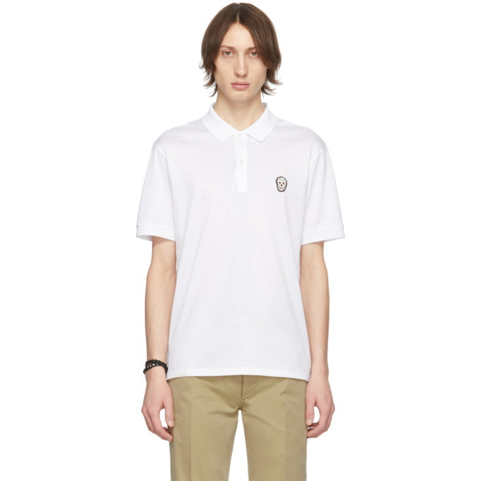 Photo: Alexander McQueen White Skull Polo