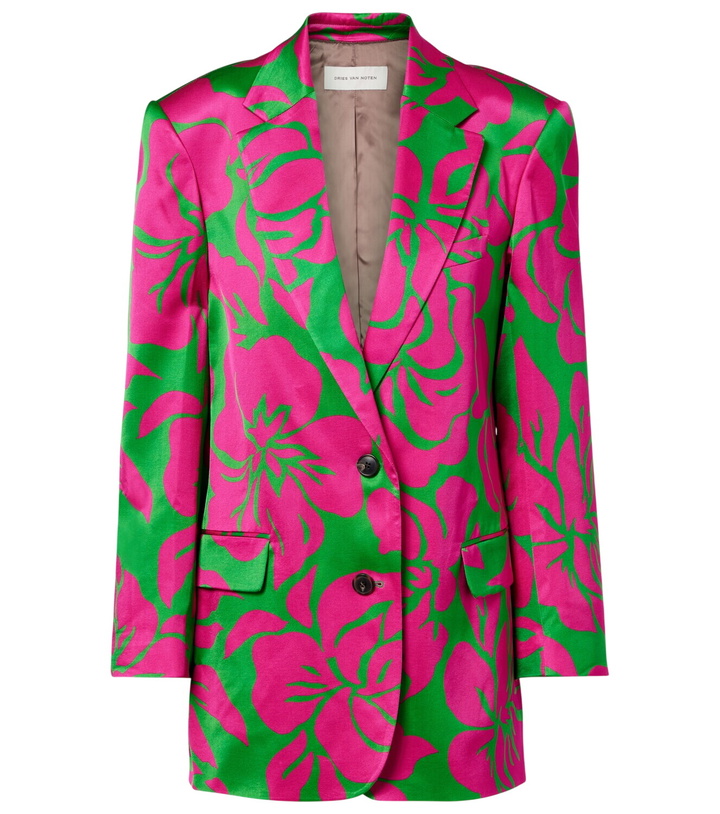 Photo: Dries Van Noten Floral satin blazer