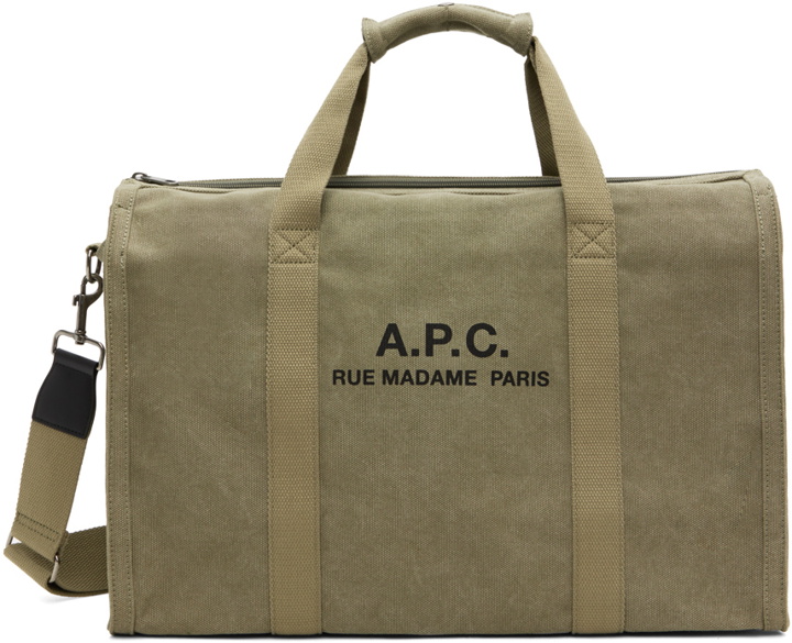 Photo: A.P.C. Khaki Recuperation Gym Bag