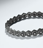 David Yurman Hex black titanium bracelet with black diamonds