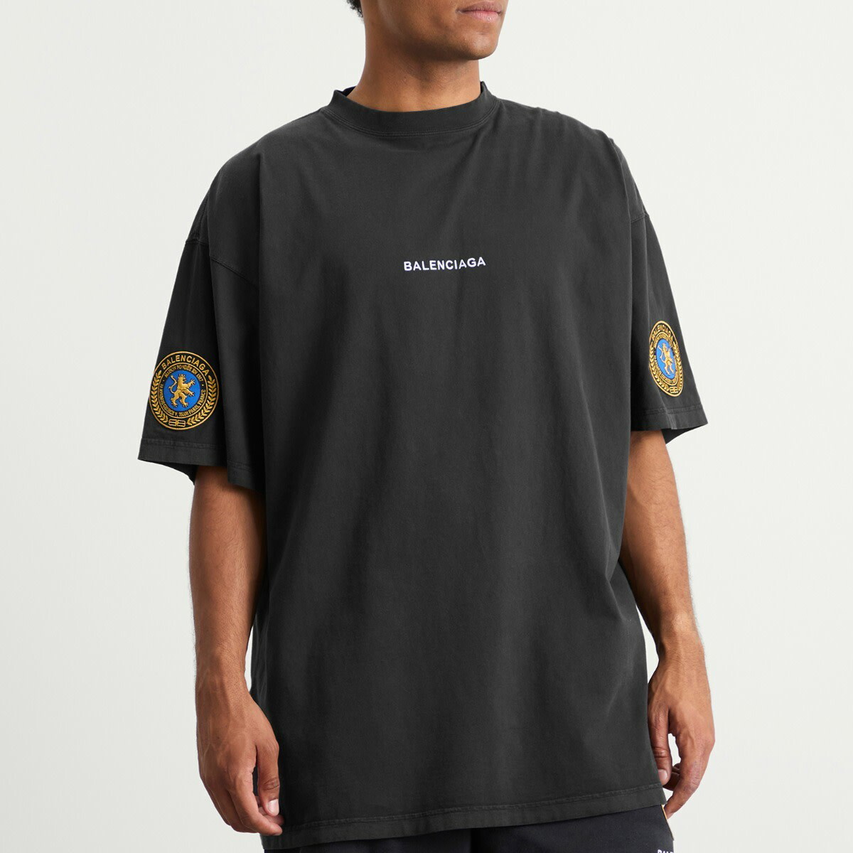 【送料込】BALENCIAGA★Uniform Merch Tシャツ Balenciaga Men's Uniform Merch Dry Jersey Oversized T-Shirt