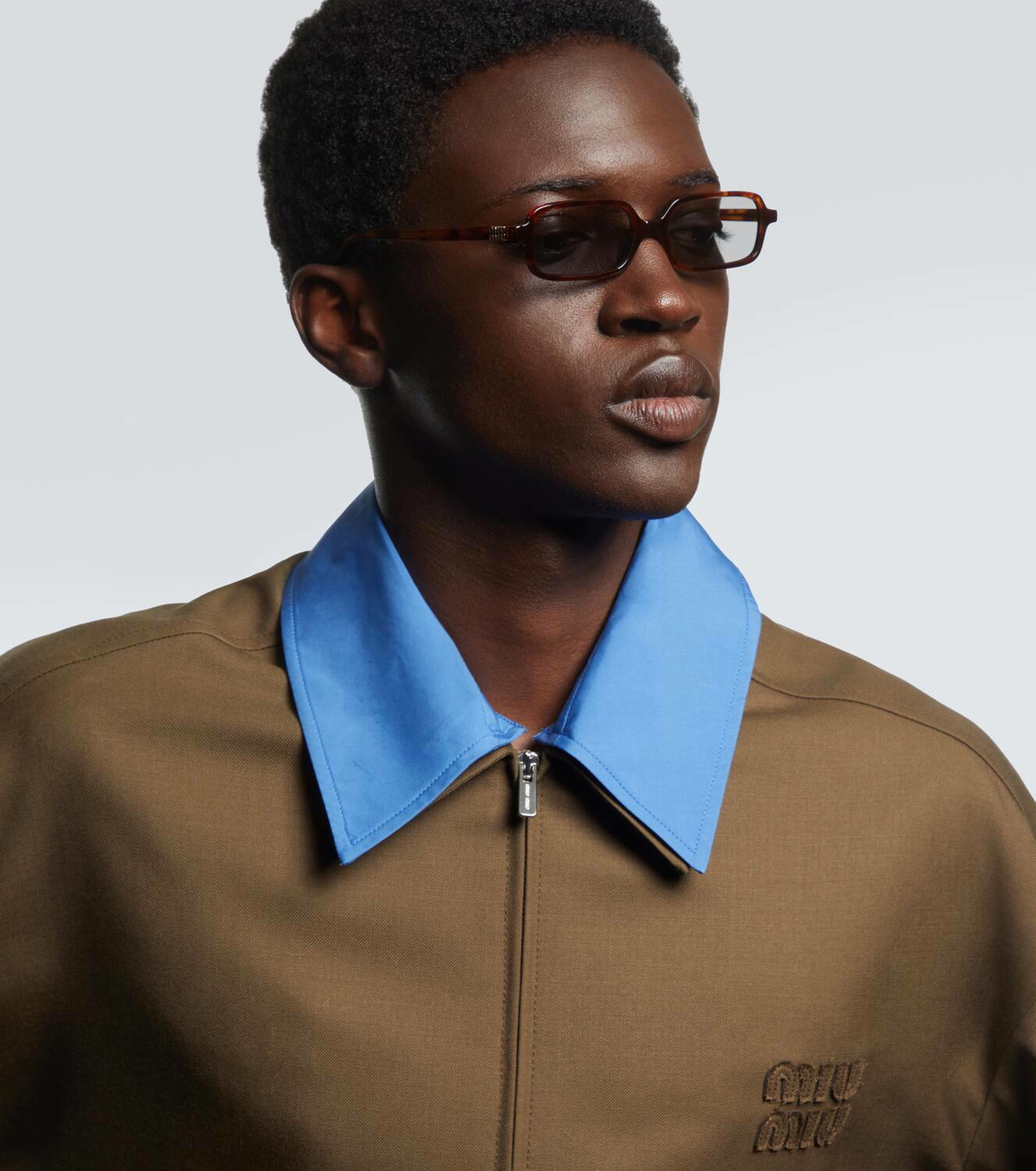 Miu Miu Logo rectangular sunglasses