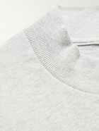 Fear of God - Logo-Flocked Cotton-Jersey T-Shirt - Gray