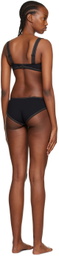 La Perla Black Contrast Stitch Bikini Bottom