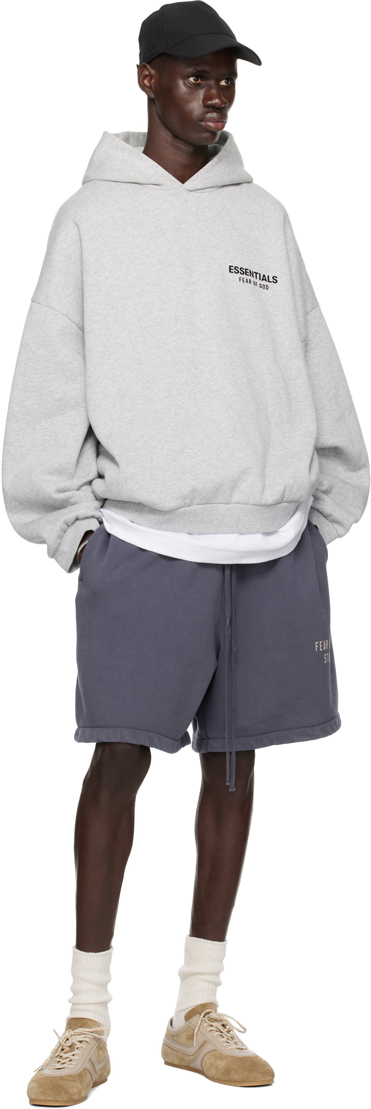 Fear of God ESSENTIALS Gray Fleece Hoodie