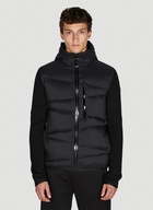 Padded Knit Jacket in Black