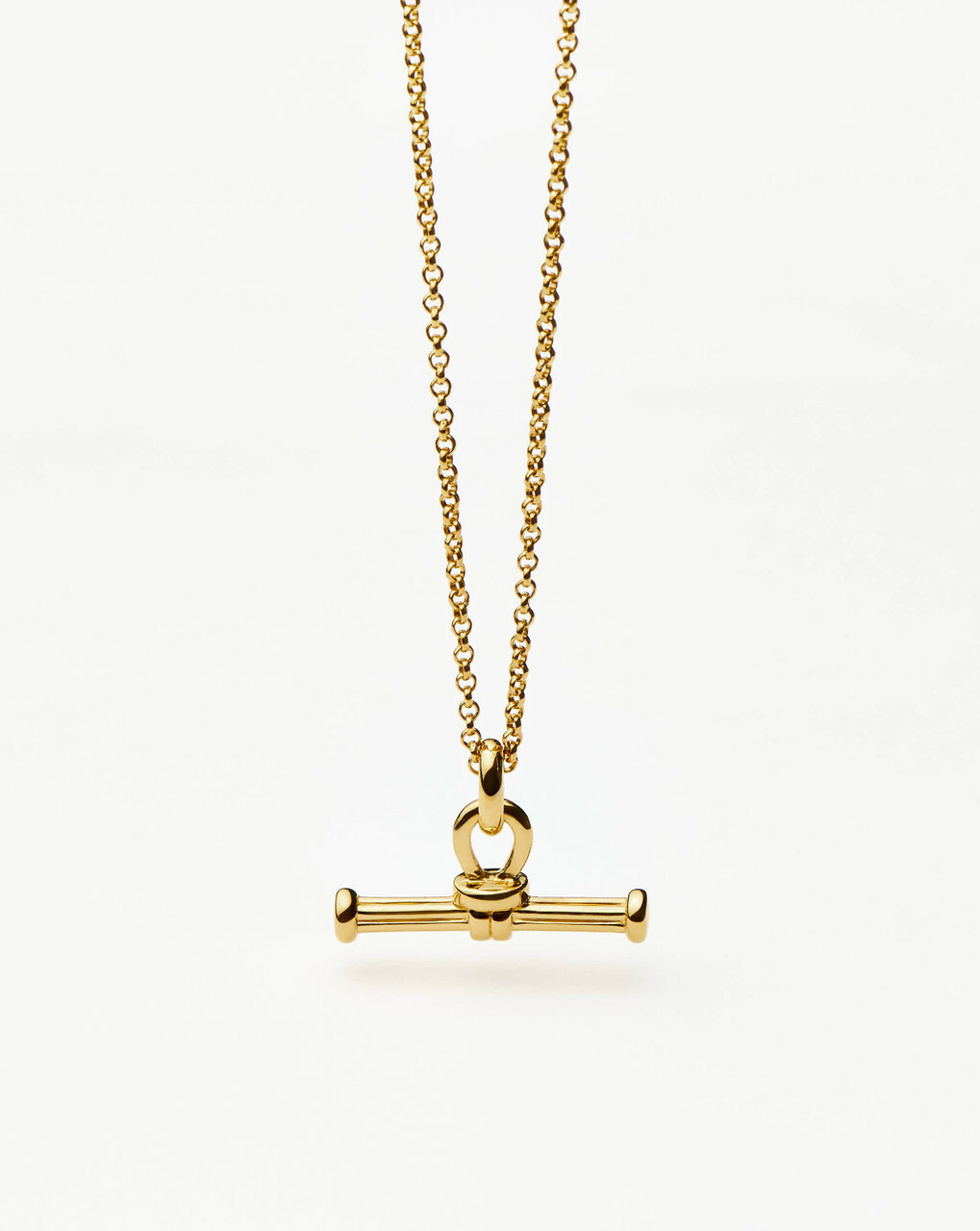 Missoma T-bar 18ct Gold Plated Necklace - One Size