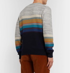 Missoni - Striped Cashmere-Blend Sweater - Blue