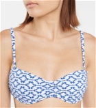 Heidi Klein Mykonos printed bandeau bikini top