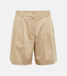 Toteme Mid-rise twill Bermuda shorts