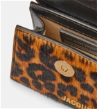 Jacquemus Le Chiquito leopard-print calf hair tote bag