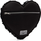 Ashley Williams Black Bow Heart Clutch