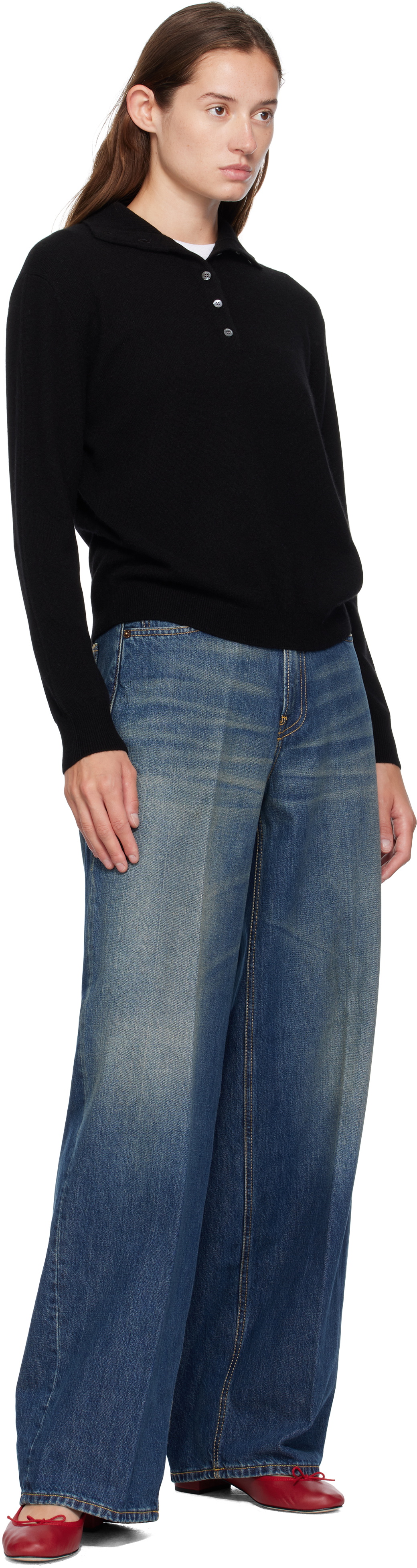 6397 Blue Loose Roomy Jeans