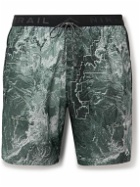 Nike Running - Stride Straight-Leg Mesh-Panelled Printed Dri-FIT Ripstop Drawstring Shorts - Unknown