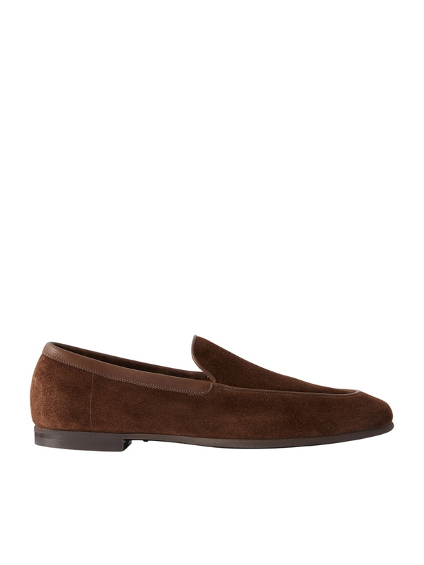 Photo: John Lobb - Tyne II Suede Loafers - Brown