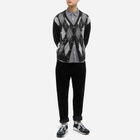 thisisneverthat Men's Argyle Cardigan in Black