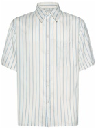 BOTTEGA VENETA - Striped Silk Regular Fit S/s Shirt