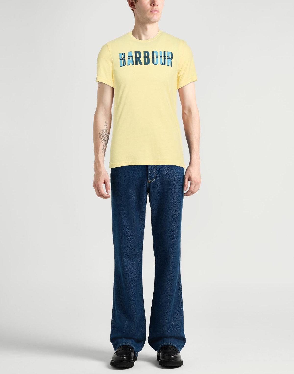 Barbour Mens T-shirt in Yellow