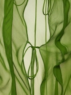 CHRISTOPHER ESBER - Silk Chiffon Open Blouse Shirt & Bra Set
