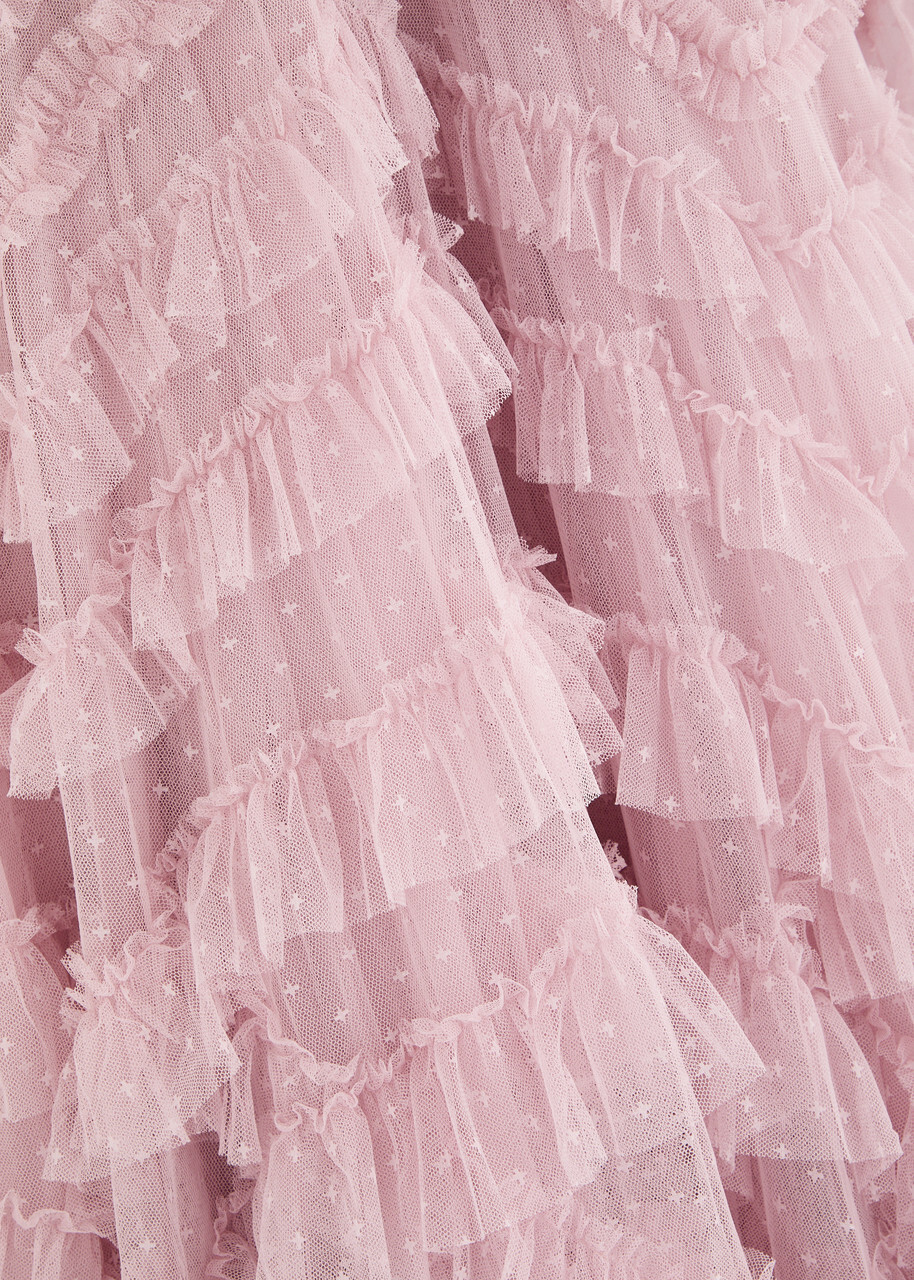 Needle & Thread Lana Ruffled Tulle Gown Lilac