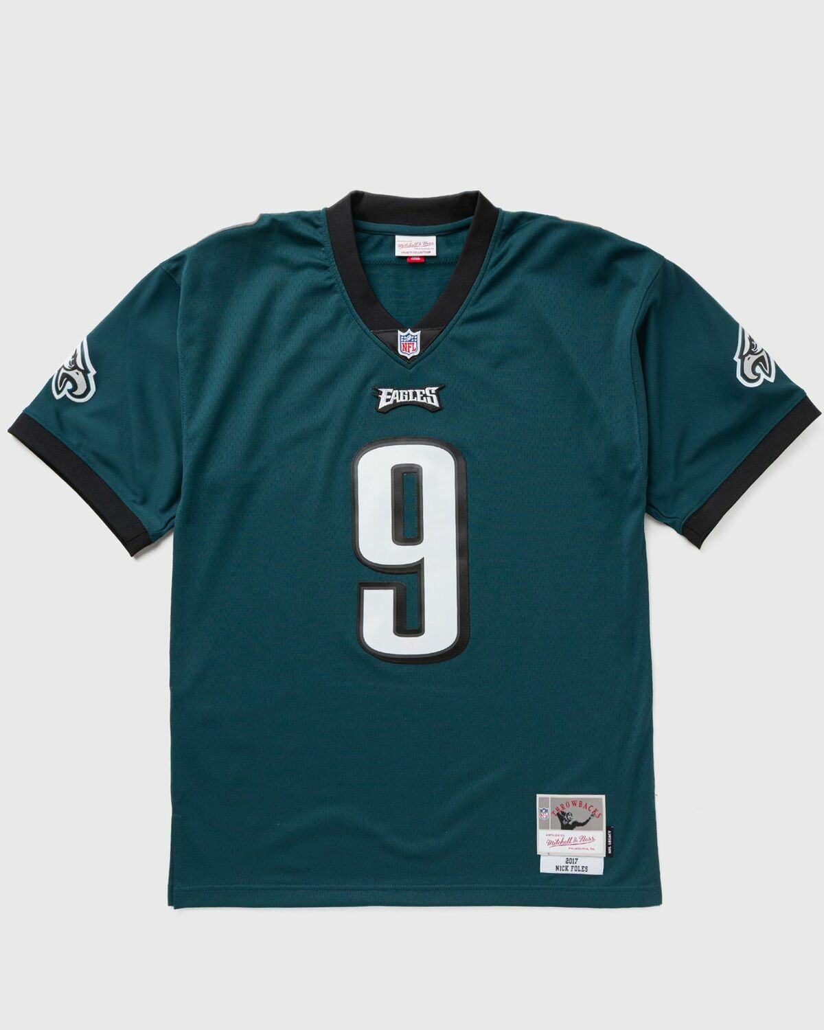 Mitchell & Ness NFL DARK JERSEY PHILADELPHIAS EAGLES 2017 NICK FOLES #9 Green Men
