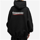 Vetements Men's Campaign Logo Hoodie in Black